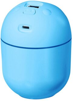 1Pcs 250Ml Mini Draagbare Air Humidifer Aroma Essentiële Olie Diffuser Usb Mist Maker Aromatherapie Luchtbevochtigers Voor Thuis Kantoor blauw