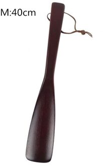 1Pcs 25Cm/40Cm/54Cm Vrouwen Mannen Lange Handvat Schoen Hoorns Unisex Houten Hoorn Lepel vorm Schoenlepel Flexibele M 40cm
