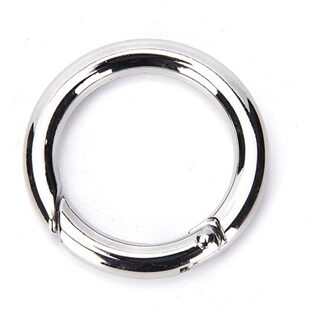 1Pcs 28Mm Lente O Ring, Tas Haak, Ronde Karabijnhaak Snap Clip Trigger Lente Sleutelhanger Gesp, O Ring Voor Tassen, Diy Tas Accessoires sliver