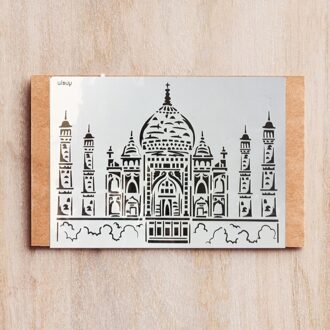 1Pcs 29 Cm A4 Wereldberoemde Gebouw Londen Parijs Diy Gelaagdheid Stencils Schilderij Plakboek Kleuring Embossing Album Decor Template Taj Mahal
