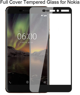 1pcs/2pcs Full Cover Screen Protector for Nokia 1 2 3 5 6 2018 Tempered Glass for Nokia 2.1 3.1 5.1 6.1 Glass for Nokia 7 Plus