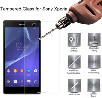 1pcs/2pcs Tempered Glass for Sony Xperia T2 Ultra T3 Screen Protector for Sony L1 L2 R1 Plus Glass on Xperia E3 E4 E4g E5 Film