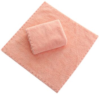 1Pcs 30*30Cm Coral Fleece Vierkante Zakdoek Handdoeken Zachte Absorberende Kinderen Handdoek Gerecht Effen Kleur Gemak handdoeken