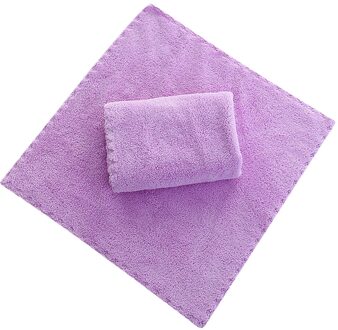1Pcs 30*30Cm Coral Fleece Vierkante Zakdoek Handdoeken Zachte Absorberende Kinderen Handdoek Gerecht Effen Kleur Gemak handdoeken