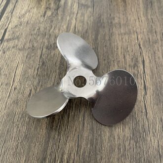 1Pcs 304 Roestvrij Staal Roterende DIA4cm Om 12Cm Drie Blade Propeller, Druk De Materiaal, voor Laboratorium Mixer Apparatuur 40mm