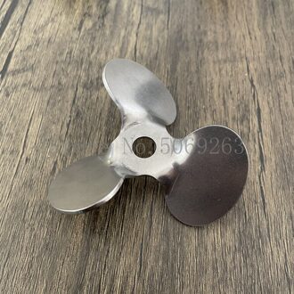 1Pcs 304 Roestvrij Staal Roterende DIA4cm Om 12Cm Drie Blade Propeller, Druk De Materiaal, voor Laboratorium Mixer Apparatuur 60mm