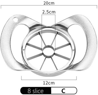 1Pcs 304 Rvs Apple Cutter Fruit Slicer Appelboor Peer Cutters Mes Dunschiller Cut Tool Keuken Accessoires