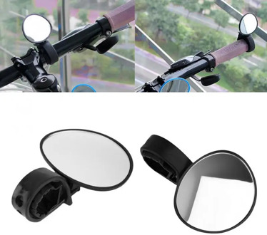 1pcs 360 degree Rotate Bike Bicycle Cycling MTB Mirror Handlebar Wide Angle Rear View Rearview Bike Accessories