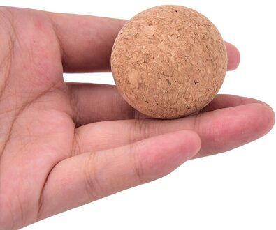 1Pcs 36Mm 1.42 "Cork Massief Hout Houten Tafelvoetbal Tafel Voetbal Tafel Bal Voetbal Ballen