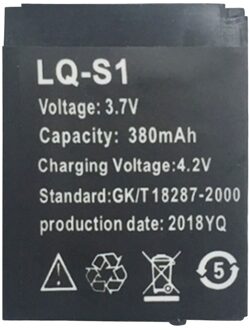 1Pcs 380Mah Oplaadbare Lithium Polymeer Li-Po Batterij Voor Slimme Horloge DZ09 QW09 A1 W8 Lithium-ion Li-Polymer Smartwatch Batterij