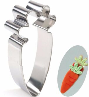 1Pcs 3D Rvs Wortel Vorm Cookie Cutter Cookie Tool Cutter Voor Biscuit Keuken Accessoire