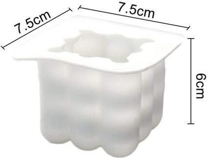 1Pcs 3D Stereoscopische Siliconen Kaars Mallen Diy Handgemaakte Geurkaars Mold Epoxyhars Gips Kaars Maken Mould Cake Mallen