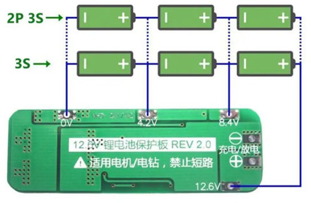1Pcs 3S 20A 10A 12.6V Charging Protecting Balancer 3S Charger Lithium Protection BMS Battery 18650 Board Module X3L2