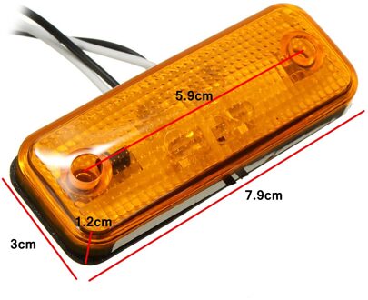 1Pcs 4 Led Side Marker Licht Controlelampje Bus Truck Trailer Vrachtwagen Caravan 10 ~ 30V E8