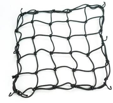 1Pcs 40*40Cm Glow Zware Elastische Motorfiets Bagagenet Helm Houder Tank Mesh Atv Bike cargo Bungee 6 Verstelbare Haken 04 Reflective