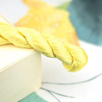 1Pcs/400M Zijde Borduurgaren/100% Zijden Draad/Hand Borduren Borduren Kruissteek/Donker geel Serie/7 Pure Kleuren 3