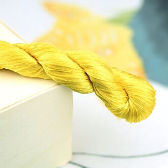 1Pcs/400M Zijde Borduurgaren/100% Zijden Draad/Hand Borduren Borduren Kruissteek/Donker geel Serie/7 Pure Kleuren 5
