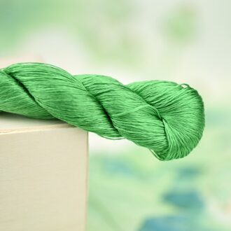 1Pcs/400M Zijde Borduurgaren/100% Zijden Draad/Hand Borduren Borduren Kruissteek/Medium groen/8 Zuivere Kleuren 5