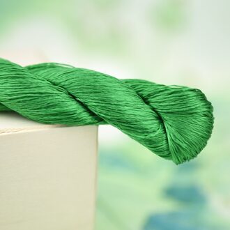 1Pcs/400M Zijde Borduurgaren/100% Zijden Draad/Hand Borduren Borduren Kruissteek/Medium groen/8 Zuivere Kleuren 6