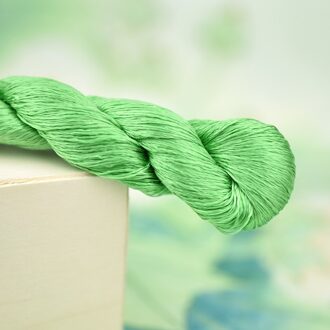 1Pcs/400M Zijde Borduurgaren/100% Zijden Draad/Hand Borduren Borduren Kruissteek/Medium groen/8 Zuivere Kleuren