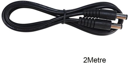 1Pcs 5.5*2.1Mm Dc Lijn Ronde Male Naar Male Kabel 22awg Ul2464 Dubbele Hoofd Monitoring Netsnoer 12V Zilver