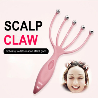 1Pcs 5 Finger Head Relax Massager Hair Held SPA Scalp Neck Stress Relief Massage Release Head Physician Ball comb Massager TSLM2