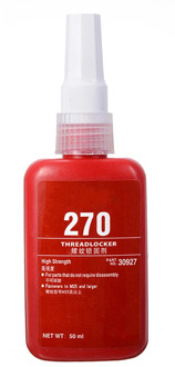 1Pcs 50ml Lock Glue 270 High Strength Threadlocker Adhesive Glue Thread Locker For Sealing Threaded Nuts Metal Lock Liquid Glue