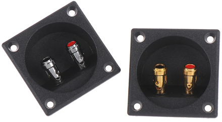 1pcs 57 x 57 x 25mm Round Cup Subwoofer Plug Car Stereo Speaker Box Terminal Connector