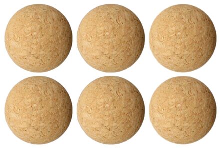 1Pcs/6Pcs/12Pcs 36Mm Kurk Massief Hout Tafelvoetbal Voetbal Voetbal Baby Voet Fussball Desktop Tafelvoetbal Voetbal lucht blauw