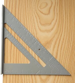 1Pcs 7 Inch Aluminium Meten Heerser Speed Vierkante Dakbedekking Driehoek Hoek Gradenboog Schakels Meetinstrumenten