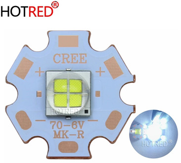 1PCS 7070 20W 6V 12V Led replace Cree XLamp XHP70.2 XHP50.2 LED Emitter Cool White6500K Blue LED Chip Light with 20mm Cooper PCB