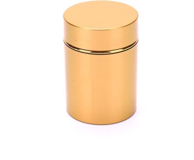 1Pcs 70Ml Luchtdicht Geur Proof Container Aluminium Herb Stash Metal Sealed Kan Thee Potten Dozen Draagbare Opslag Container Goud