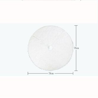 1Pcs 78/122Cm Pure Wit Tapijt Kerst Pluche Boom Rok Kerst Decoratie Voor Thuis Boom Rokken jaar Party Decoratie 78cm