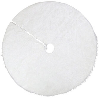 1Pcs 78/122Cm Pure Wit Tapijt Kerst Pluche Boom Rok Kerst Decoratie Voor Thuis Boom Rokken jaar Party Decoratie