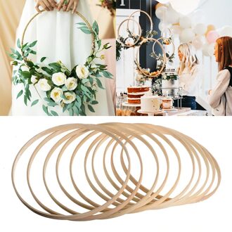 1Pcs 8-26Cm Houten Frame Hoepel Cirkel Borduurwerk Hoepel Tool Bamboe Cirkel Voor Kruissteek Hand Diy art Craft Naaien Tool
