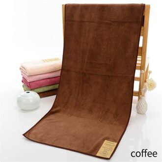 1Pcs 85*34Cm Badhanddoek Sneldrogende Super Absorberende Thicken Microfiber Badkamer Accessoires Zachte Japanse Stijl koffie