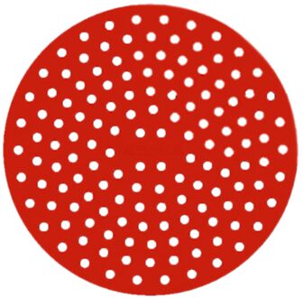 1Pcs 9 Inch Herbruikbare Lucht Friteuse Liner Mat Ronde Siliconen Friteuse Stoomboot Mand Non-stick Stomen Mat Keuken tafel Placemat Gereedschap rood