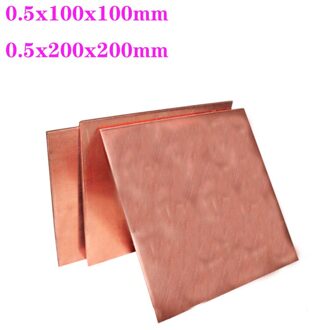 1Pcs 99.9% Zuiver Koper Cu Folie Vel Plaat Cut 0.5Mm/0.8Mm Dikte Cut Tool 0.5mm-100mm-300mm