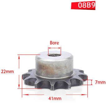 1Pcs A3 Steel 08B Chain Drive Sprocket 9-24 Tooth Roller Chain Gear Pitch 12.7mm Industrial Sprocket Wheel