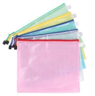 1Pcs A4 Waterdichte Plastic Rits Papier Bestandsmap Boek Potlood Pen Case Bag Bestand Document Zakken Kantoor Student Supply