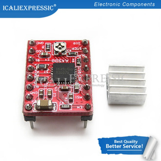 1PCS A4988 StepStick Stepper Driver+Heatsink for Reprap Pololu 3D Printer Red M08 dropship L29K In Stock