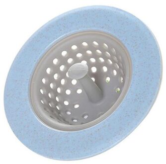 1Pcs Aanrecht Trechter Filter Badkamer Douche Vloer Badkamer Keuken Filter Anti-Blocking Afvoer Accessoires Aanrecht blauw