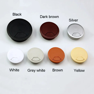 1PCS ABS Wire Hole Covers Grommet Cable Hole Cover Furniture Hardware Plastic Line Holder For Computer Desk Table 50mm