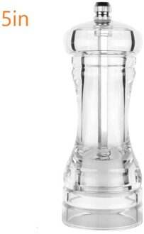 1Pcs Acryl Zout Peper Molens Sterke Handleiding Effen Peper Keramische Kern Koffiemolen Molen Kruiden Fles Keuken Koken Gereedschap TXTB1 5 duim