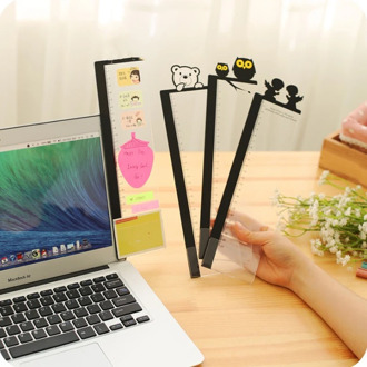 1PCS Acrylic Monitor Message Memo Board for Sticky Notes Tabs School Office Supplies