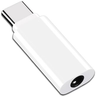 1Pcs Adapter Voor Externe Microfoon Voor Osmo Pocket Type C Usb C Naar 3.5Mm Audio Adapter Mobiele Apparaten telefoon Audio Converter wit