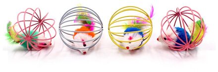 1Pcs Ademende Clear Ball Zonder Beugel Hamster Huisdieren Product Kleine Running Bal 2 Kleuren Plastic Fit Voor Kleine Huisdieren speelgoed 1stk willekeurig