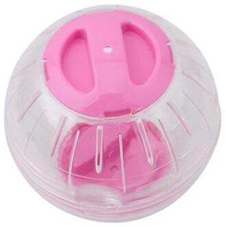 1Pcs Ademende Clear Ball Zonder Beugel Hamster Huisdieren Product Kleine Running Bal 2 Kleuren Plastic Fit Voor Kleine Huisdieren speelgoed roze