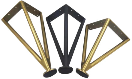 1pcs Adjustable Black Golden Furniture Legs Feet Stainless Steel Table Carbinet Bed Coach Foot Home Office Accessory 15-30cm