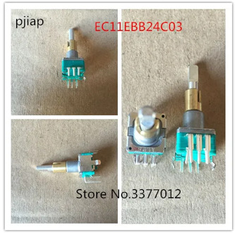 1pcs ALPS dual EC11EBB24C03 dual encoder with switch 30, positioning number 15, pulse point handle 25mm